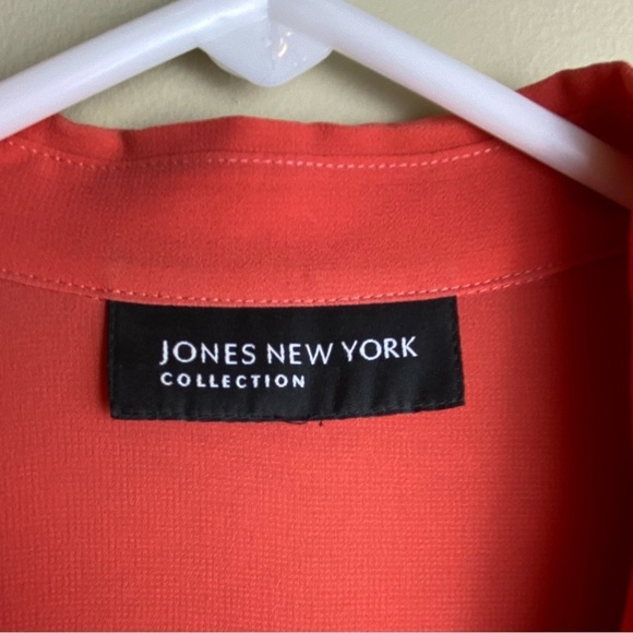 Jones New York collection women’s polyester Coral with beadwork size XL - Picture 3 of 8